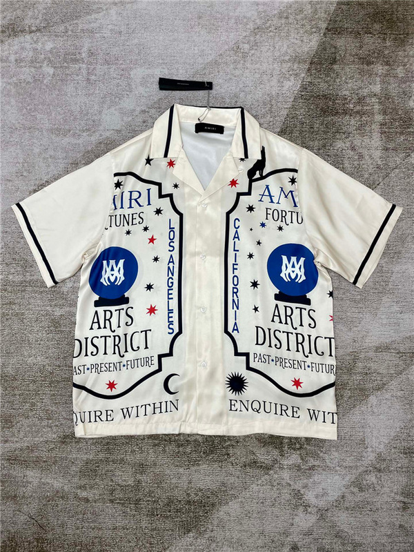 2023SS A﹡iri Shirt top version(D0B3) amiri clothes