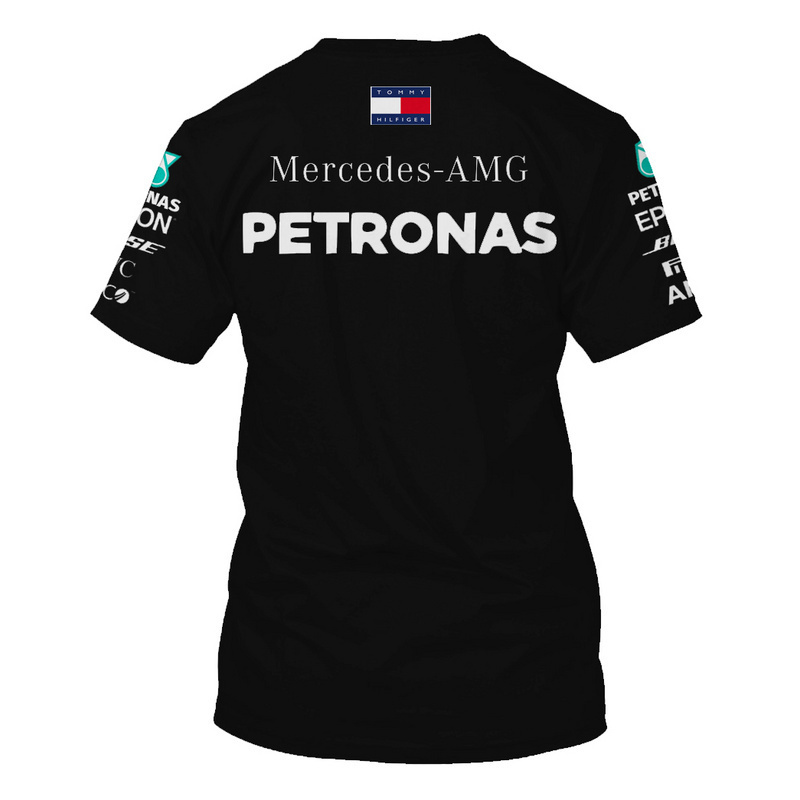 mercedes F1 Mercedes Benz 2022 black T shirtE2F5