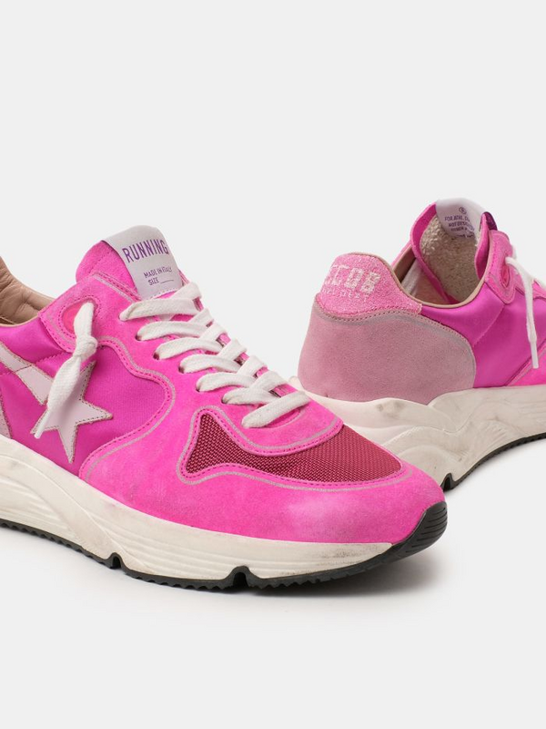 golden goose Fuchsia and pink Running Sole sneakers(5527)