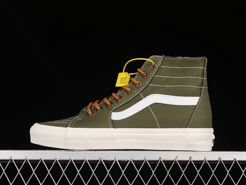 [VN0A7Q62E02]-[SK8-HI TAPERED DARK GREEN∕WHITE∕ORANGE]-[WOMAN︰35-39]-[MAN︰40-44](852B)