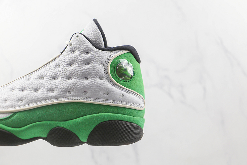 【580】[414571-113]-[AIR JORDAN 13 RETRO WHITE∕BLACK∕LUCKY GREEN]-[MAN︰40-47.5](6aj 13
