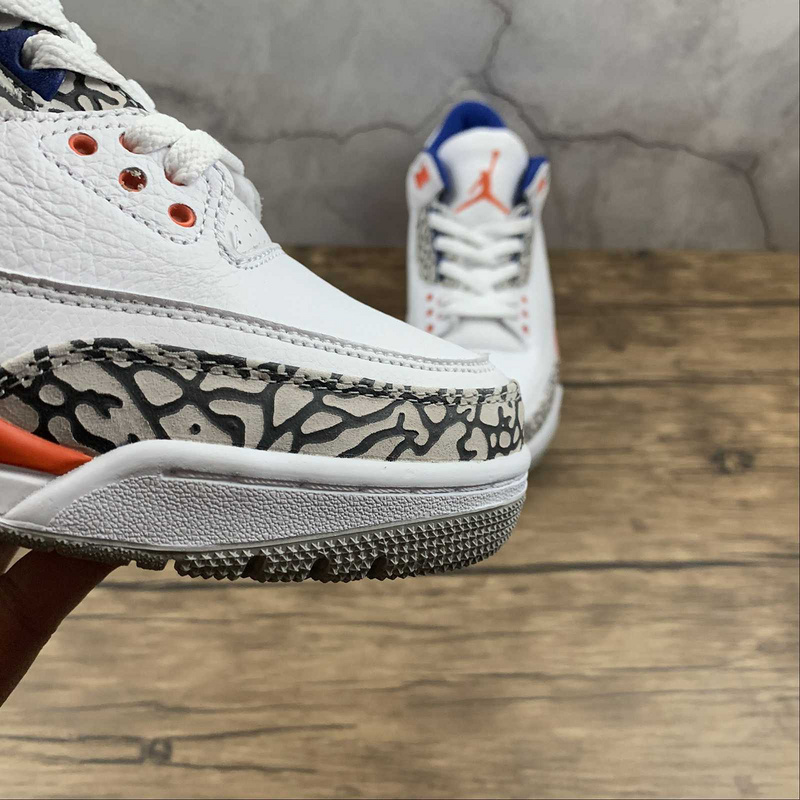 jordan 3 480 136064 148 AIR JORDAN 3 RETRO KNICKS WHITE OLD ROYAL UNIVERSITY ORANGE T... D7FF
