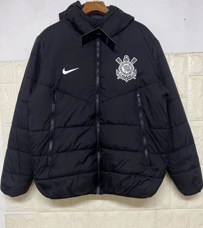 2223 Corinthians black cotton coat soccer jersey Camiseta de futebolyupoo camisas de time