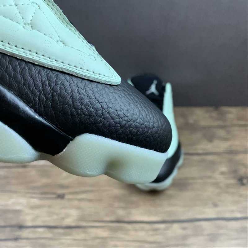 【480】[DM0803-300]-[AIR JORDAN 13 RETRO LOW SINGLES DAY BARLEY GREEN∕BLACK]-[MANaj 13
