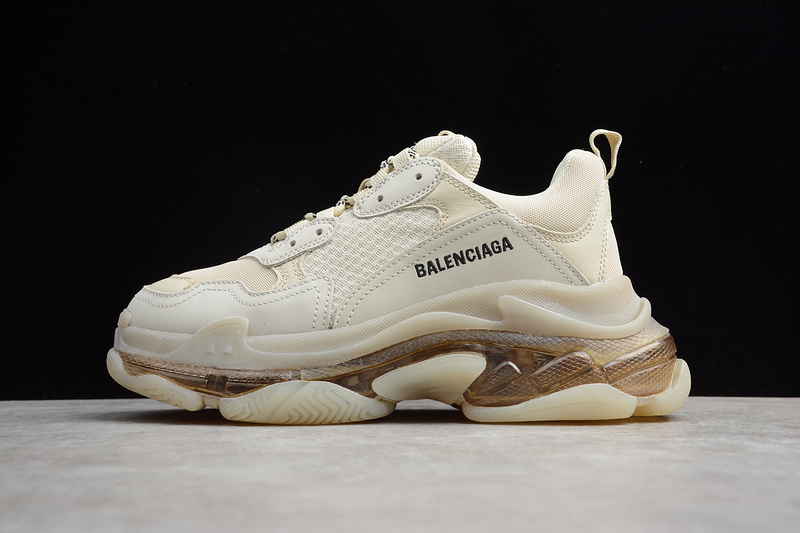 BALENCIAGA TRIPLE S [ECBA800616H]-[TRIPLE S SNEAKER DADSHOE BEIGE∕WHITE]-[UNISEX︰35-45](DB3E)