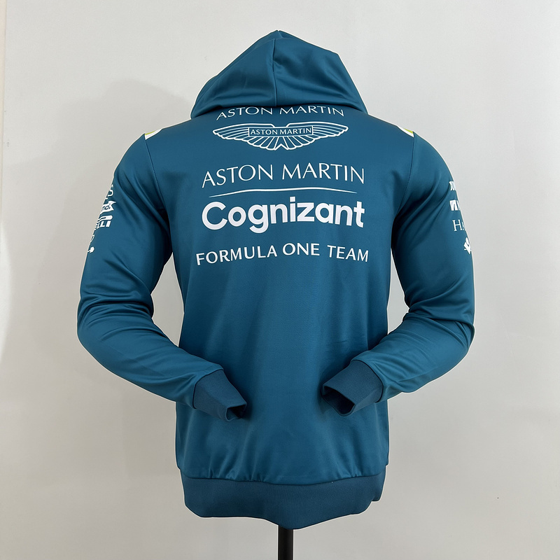 mercedes aston martin 23 F1 green hooded jacket s xxl97BA