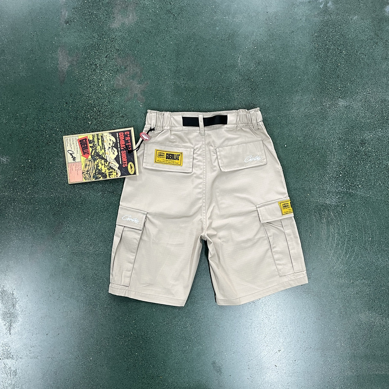 goat 195 Khaki Cargo Shorts2E1B