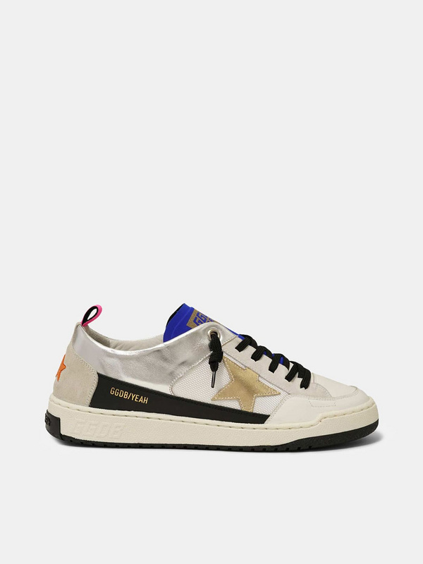 golden goose White Yeah! sneakers with gold star(372F)