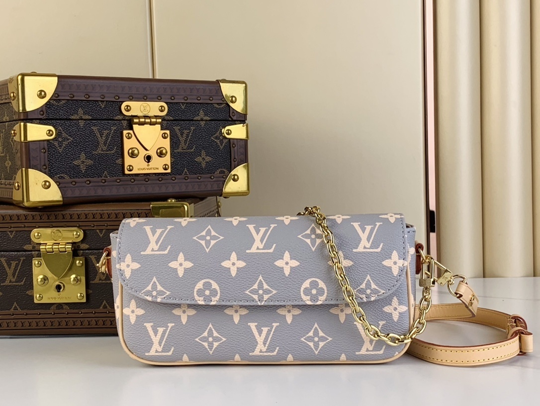 LV-Handbags m12778 Light grey (Silk screen)(592E)
