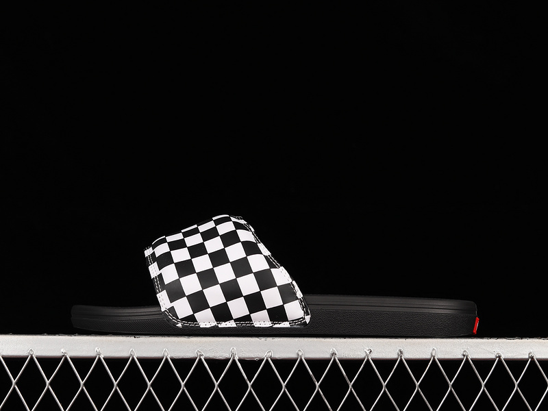 Sandal 【220】[VN0A5HF527I]-[CHECKERBOARD LA COSTA SLIDE-ON BLACK∕BLACK∕WHITE]-[WOMAN︰35-