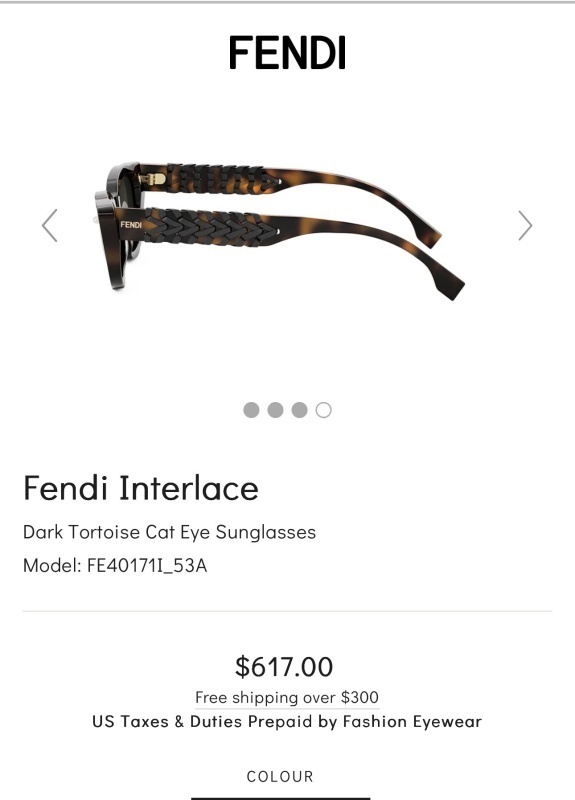 Fendi glasses -FENDI 003465C7