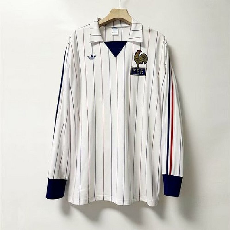 retro jersey France LS retro jerseys 1980 maglia calcio maillot football camisetas futbolEA7E