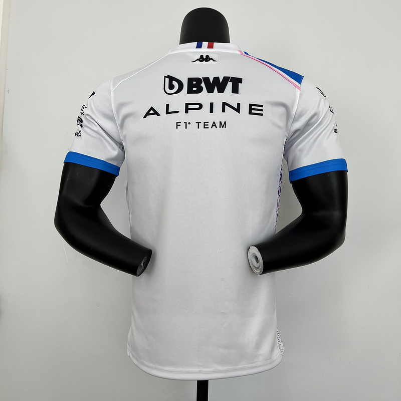 mercedes Alpine 2023 F1 white T shirtBD0F