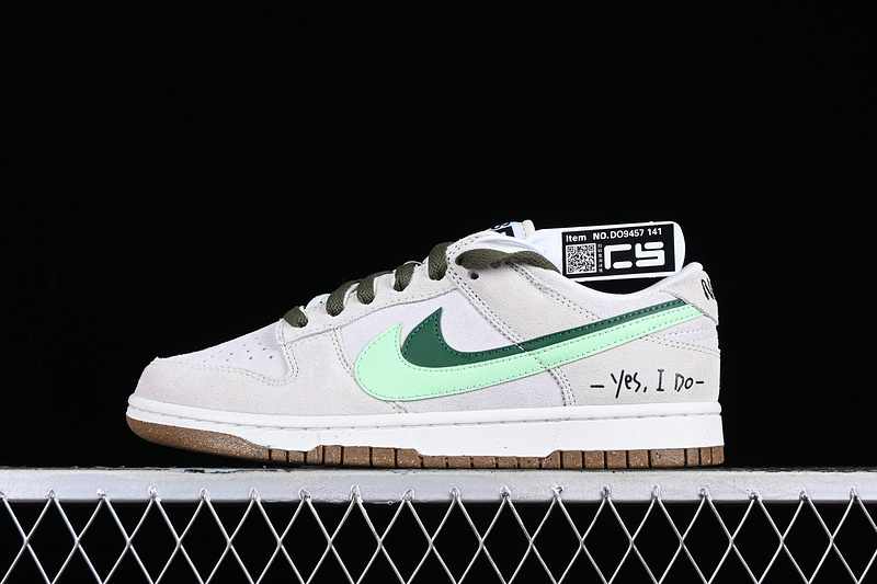 dunk 280 DO9457 141 DUNK LOW SB 85 GREY GREEN WHITE WOMAN 36 39 MAN 40 46 D756
