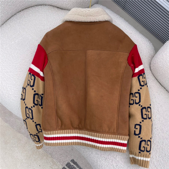 gucci 2021fw G cc Real leather Jacket Top Version FC5F