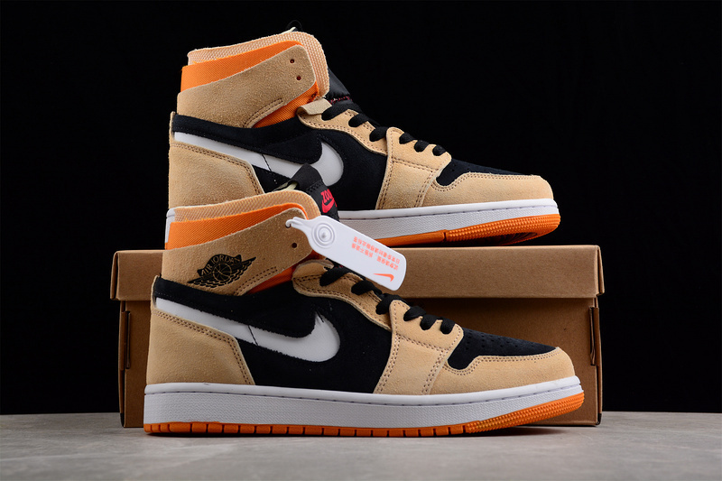 jordan 1 380 CT0978 200 AIR JORDAN 1 HIGH ZOOM COMFORT PUMPKIN SPICE WHITE ONYX CARDINAL RED