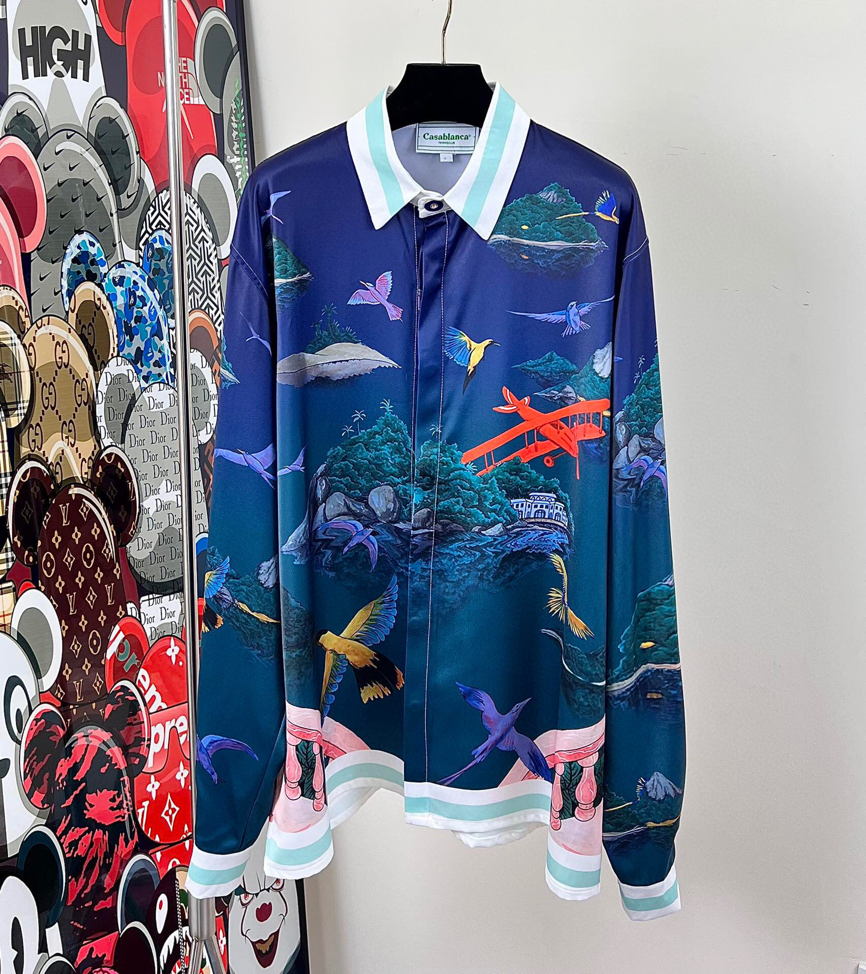 CASABLANCA Clothes CASABLANCA Silk Shirt Top Version(67CD)