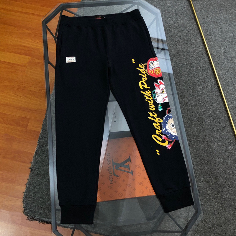 EVISU 1680）EVISU 福神 24新款 隈取 達摩 大M 長褲 棉褲 時尚 潮流 彬CC0