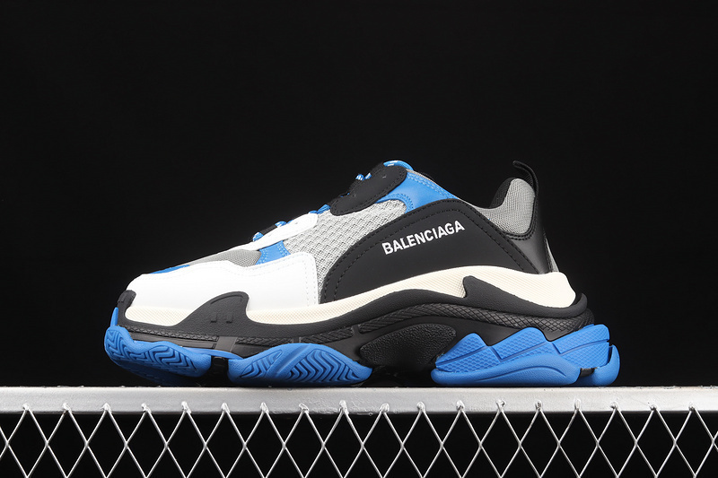 BALENCIAGA TRIPLE S 【470】[W20C50107]-[BA﹡LEN﹡CIAGA TRIPLE S SNEAKERS LIGHT GREY∕BLACK∕DARK BLU
