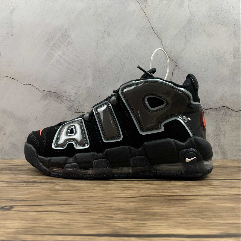 uptempo 340 DJ4633 010 AIR MORE UPTEMPO 96 QS BLACK CHILE RED BLACK WOMAN 36 39 MAN 40 45 27C