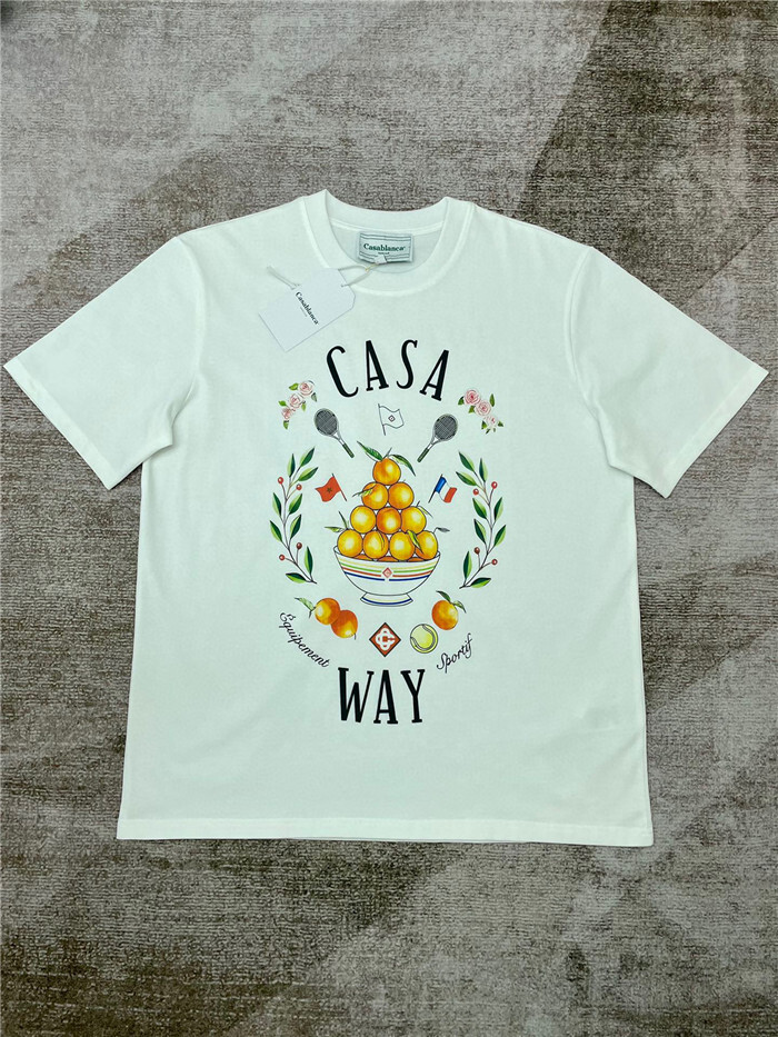 CASABLANCA Clothes CASABLANCA T Shirt Top Version(F6DB)