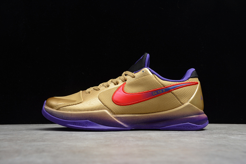 kobe 340 DA6809 700 KOBE 5 PROTRO UNDEFEATED HALL OF FAME METALLIC GOLD FIELD PURPLE RED D761