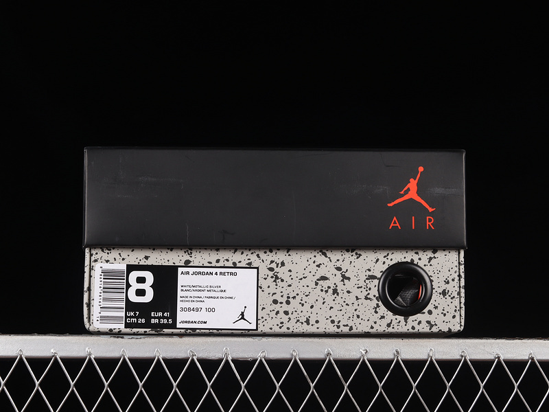 jordan 6 500 308497 100 AIR JORDAN 4 RETRO PURE MONEY 2017 WHITE METALLIC SILVER PURE PLATINU