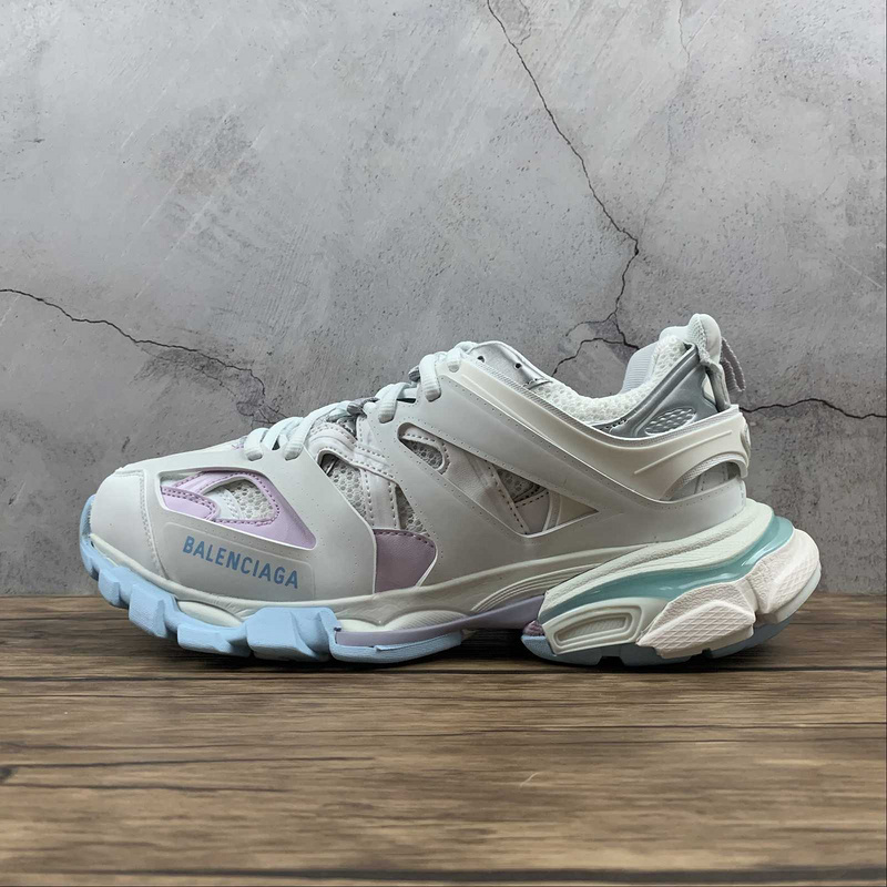 BALENCIAGA TRACK 【530】[BA﹡LEN﹡CIAGA TRACK 3.0 SNEAKER WHITE∕LIGHT BLUE∕PINK]-[WOMAN︰35-39]-[MA