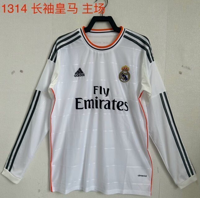 retro jersey Real madrid LS home retro jerseys 2013 maglia calcio maillot football camisetas
