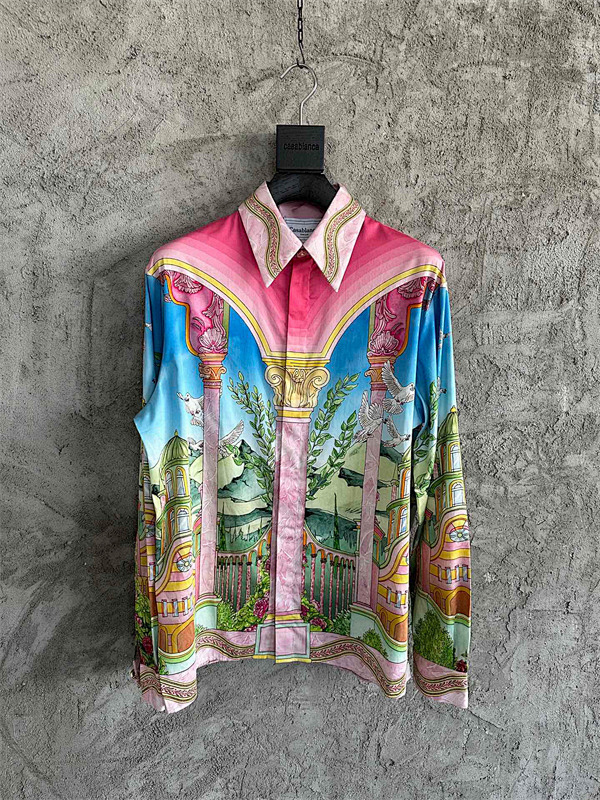 CASABLANCA Clothes CASABLANCA Silk Shirt Top Version(8F17)