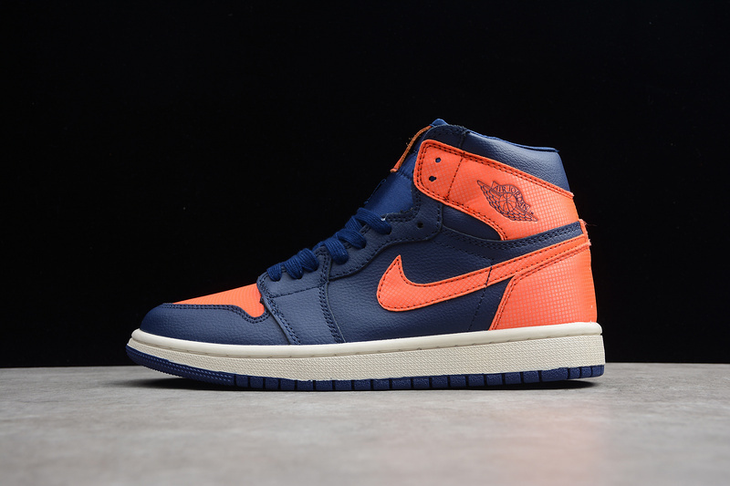 jordan 1 AH7389 408 AIR JORDAN 1 RETRO HIGH PREMIUM BLUE VOID TURF ORANGE SAIL UNISEX 36 45 1