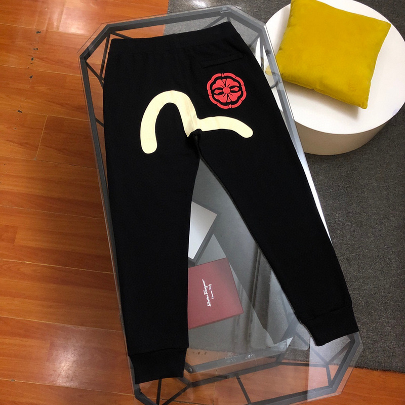 EVISU 1680）EVISU 福神 24新款 家徽 字母 刷筆大M 長褲 棉褲 時尚 潮流 _001