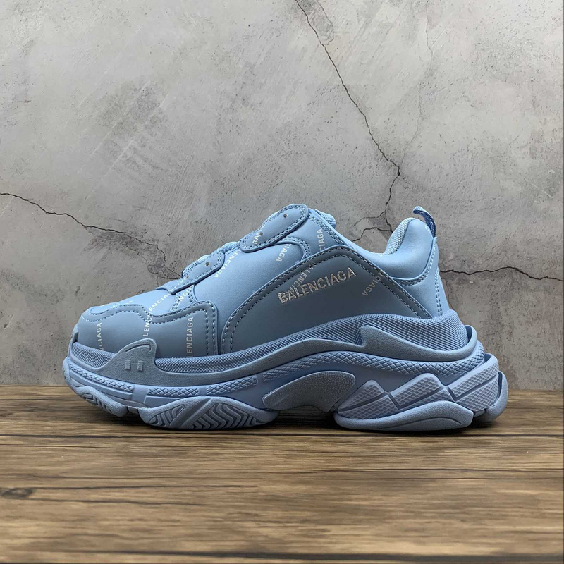 triple s 470 BA LEN CIAGA TRIPLE S SNEAKER DADSHOE BLUE BLUE WHITE WOMAN 35 39 MAN 40 46 0E1D