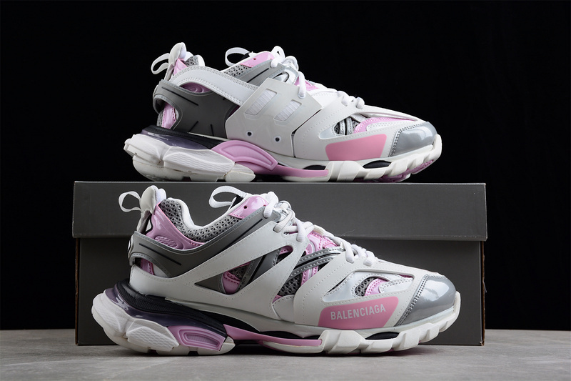 BALENCIAGA TRACK 【580】[W2FS99041]-[BA﹡LEN﹡CIAGA TRACK SNEAKER LIGHT GREY∕PINK∕WHITE]-[WOMAN︰35