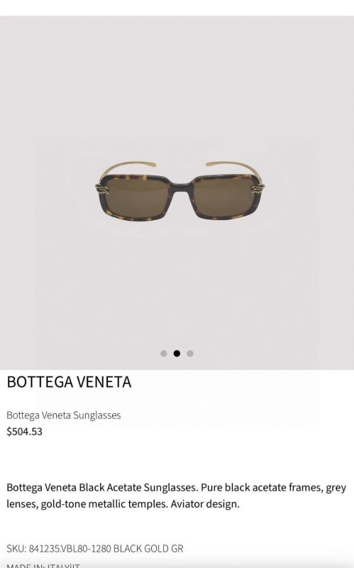 Bottega Veneta glasses -BV 0001CC05