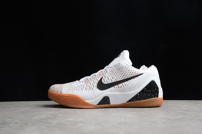 kobe 360 698595 109 KOBE 9 PREMIUM HTM MILAN WHITE GUM WHITE BLACK MULTI COLOR MAN 40 46 C01B