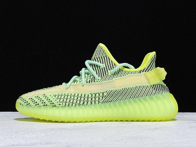 h12 【650】[FW5191]-[H12 YEEZY BOOST 350 V2 FLUORESCENT GREEN YEEZREEL REFLEC]-[UNISEX