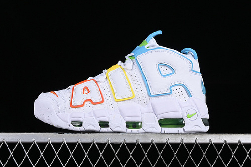 uptempo 350 FJ4624 100 AIR MORE UPTEMPO 96 QS WHITE BLUE YELLOW ORANGE WOMAN 36 39 MAN 40 46