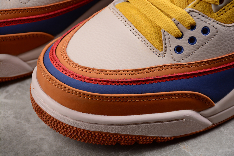 jordan 3 340 DX6660 900 AIR JORDAN 3 RETRO GOKU BROWN YELLOW BEIGE BLUE WOMAN 36 39... 5D49