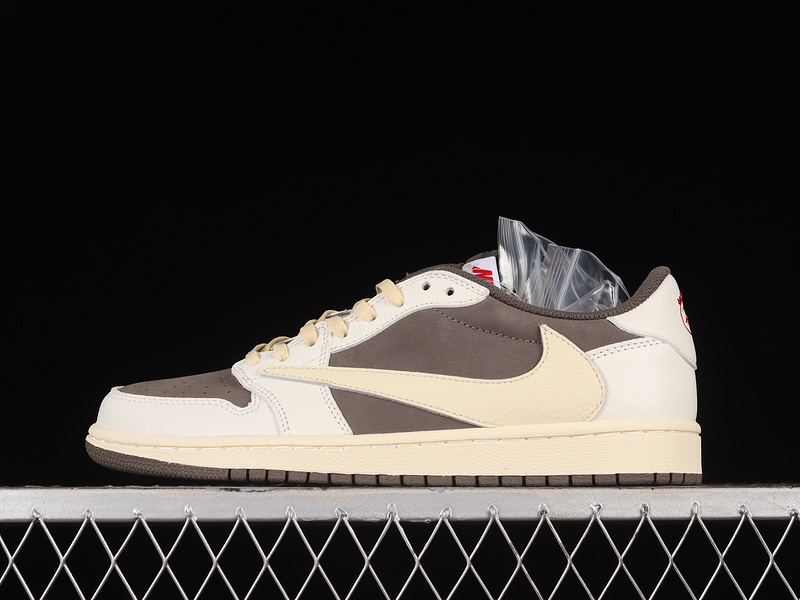 jordan 6 380 DM7866 162 TRAVIS SCOTT X AIR JORDAN 1 LOW OG REVERSE MOCHA SAIL UNIVERSITY RED