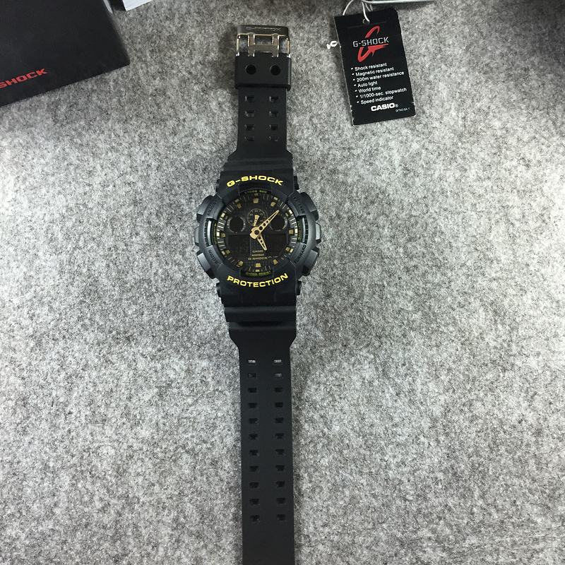 g shock original Casio G Shock Watch G SHOCK black and yellow8749