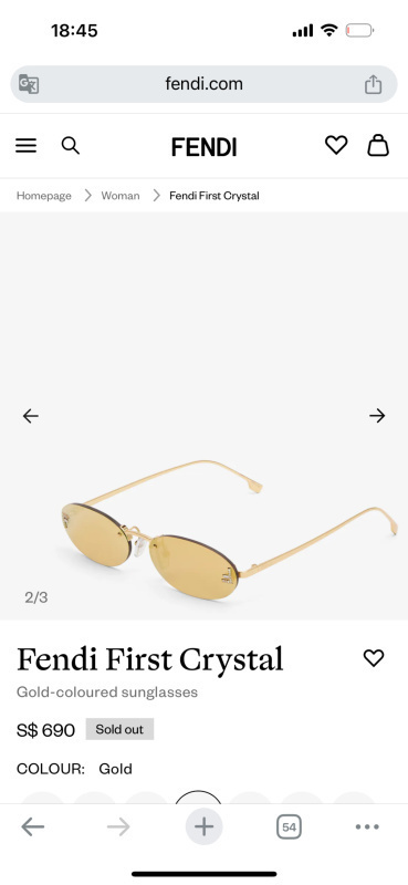 Fendi glasses -FENDI 001860BA