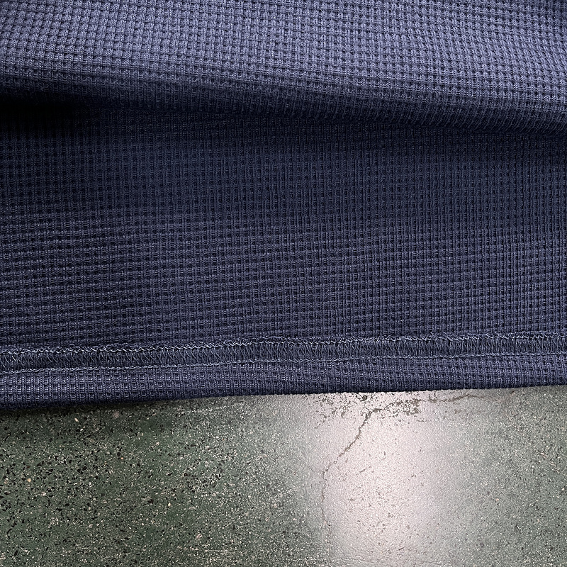 corteiz 79 Waffle Tee-Dark Blue 93A3