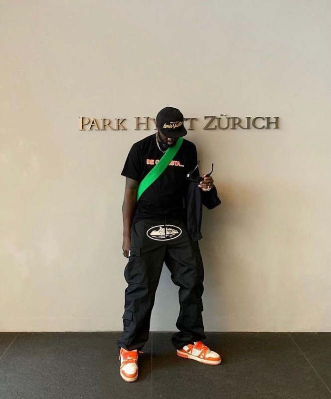 goat 280 Corteiz black white with logo cargo5664