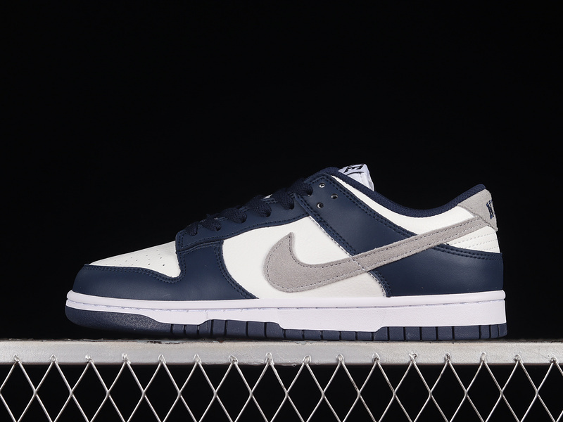 dunk 300 FO9749 400 DUNK LOW MIDNIGHT NAVY WHITE BLUE GREY WOMAN 36 39 MAN 40 45 A80E