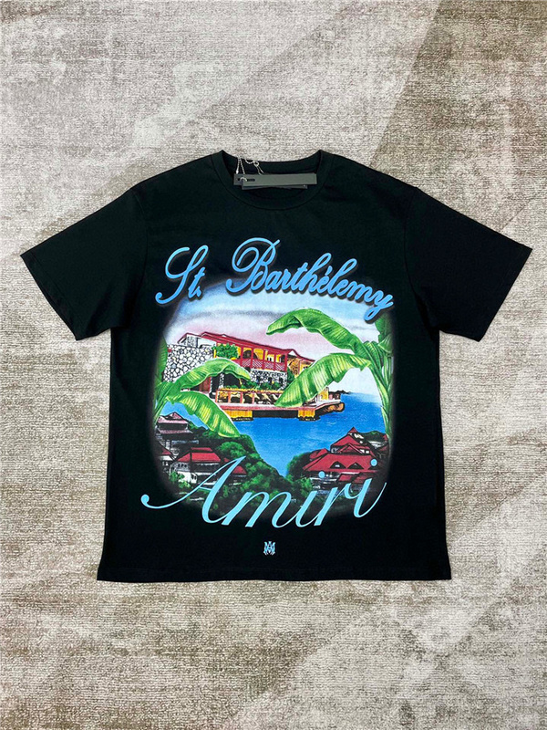 $130 2023ss A﹡iri T Shirt(65D6) amiri clothes