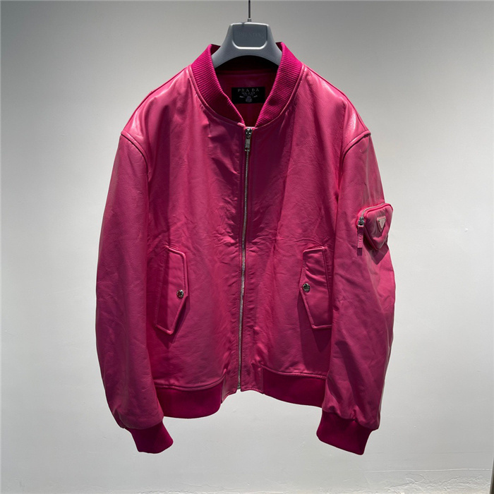 prada 2021ss P ADA Real Leather Jacket Top 7805209