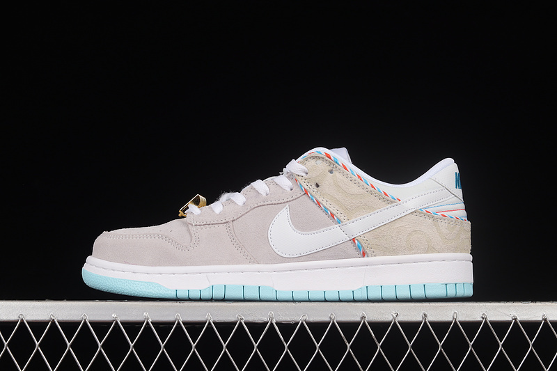 dunk 270 DH7614 500 DUNK LOW SE BARBER SHOP GREY GREY WHITE TEAL UNISEX 36 45 A434