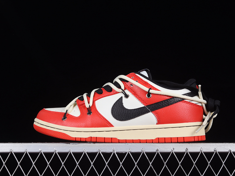 dunk 330 DD3363 100 DUNK LOW WHITE RED BLACK WOMAN 36 39 MAN 40 46 DFCC