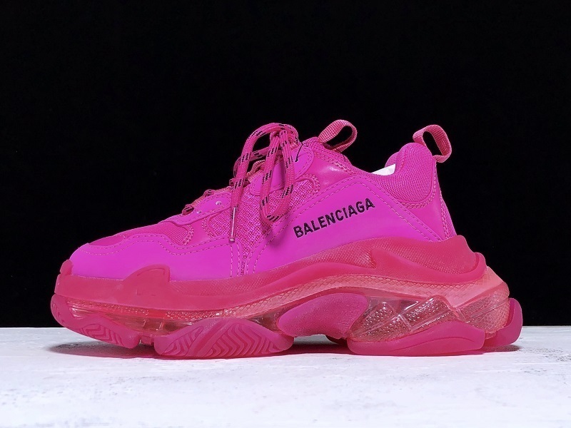 BALENCIAGA TRIPLE S [544351]-[PLUS TRIPLE-S CLEAR SOLE TRAINERS PINK]-[WOMAN︰35-39](6E94)
